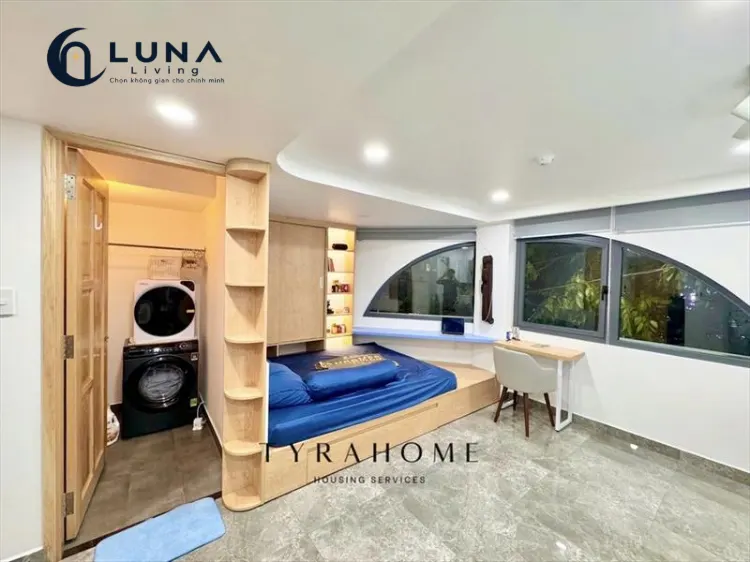 CĂN HỘ DỊCH VỤ FULL NỘI THẤT MÁY GIẶT RIÊNG CÓ CỬA SỔ