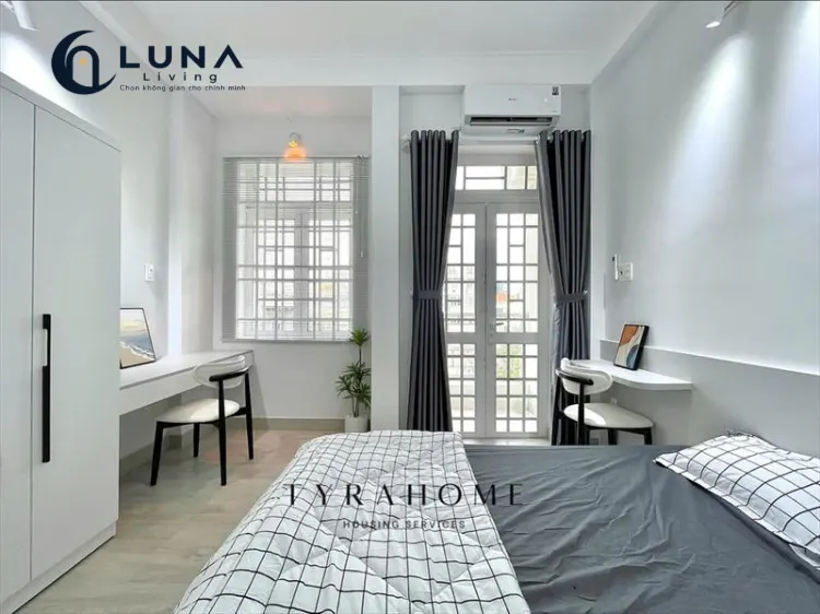 CĂN HỘ DỊCH VỤ FULL NỘI THẤT MÁY GIẶT RIÊNG CÓ BAN CÔNG