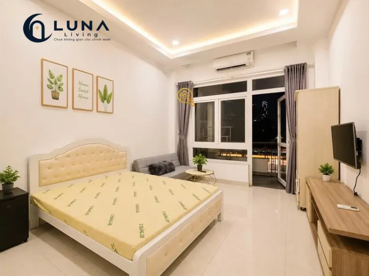 CĂN HỘ DỊCH VỤ FULL NỘI THẤT MÁY GIẶT RIÊNG CÓ BAN CÔNG