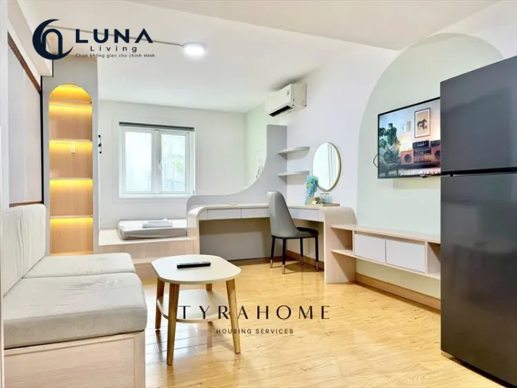 CĂN HỘ DỊCH VỤ FULL NỘI THẤT MÁY GIẶT RIÊNG CÓ CỬA SỔ