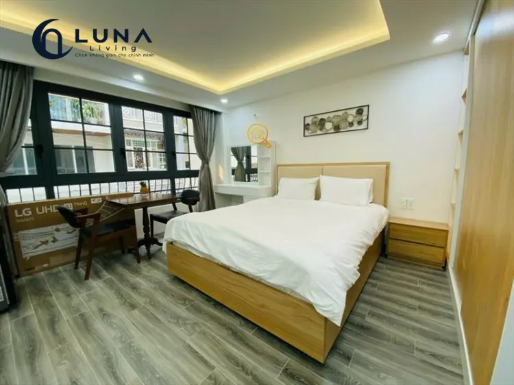 CĂN HỘ DỊCH VỤ FULL NỘI THẤT MÁY GIẶT RIÊNG CÓ CỬA SỔ