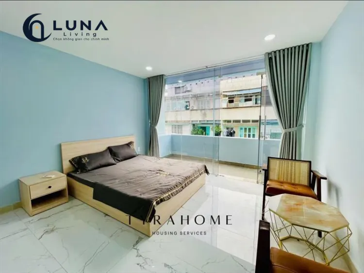 CĂN HỘ DỊCH VỤ FULL NỘI THẤT MÁY GIẶT RIÊNG CÓ BAN CÔNG