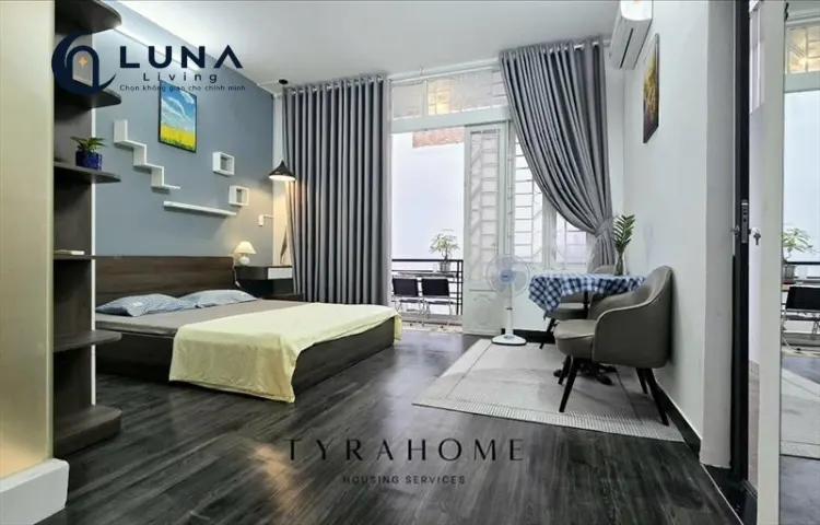 CĂN HỘ DỊCH VỤ FULL NỘI THẤT MÁY GIẶT RIÊNG CÓ BAN CÔNG
