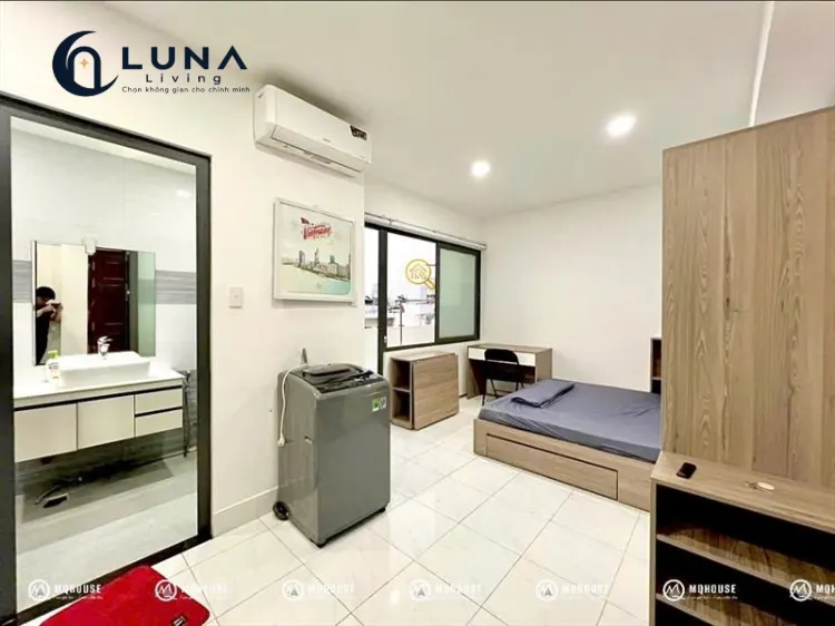 PHÒNG FULL NỘI THẤT MÁY GIẶT RIÊNG CÓ CỬA SỔ