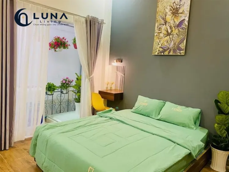 PHÒNG FULL NỘI THẤT MÁY GIẶT RIÊNG CÓ BAN CÔNG