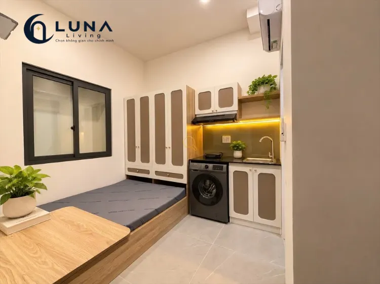 PHÒNG FULL NỘI THẤT MÁY GIẶT RIÊNG CÓ CỬA SỔ