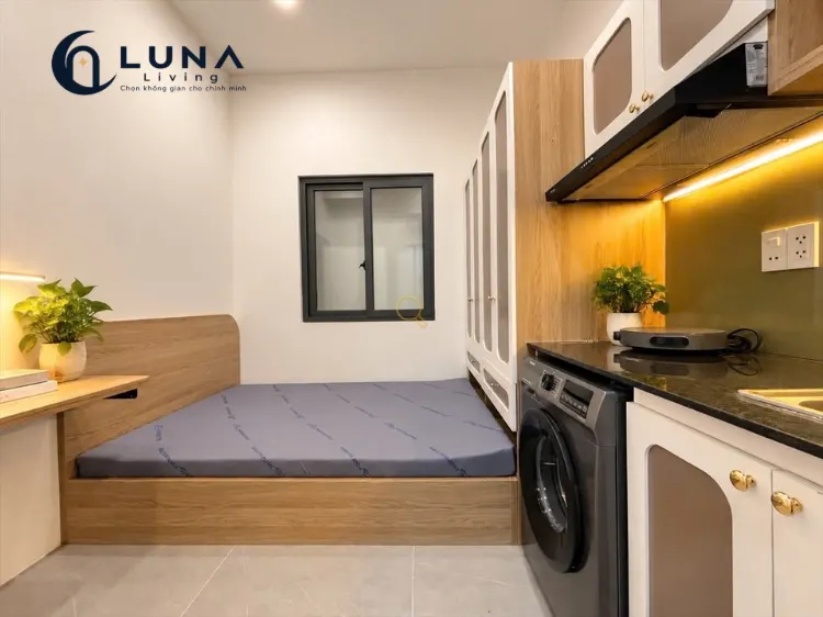 PHÒNG FULL NỘI THẤT MÁY GIẶT RIÊNG CÓ CỬA SỔ