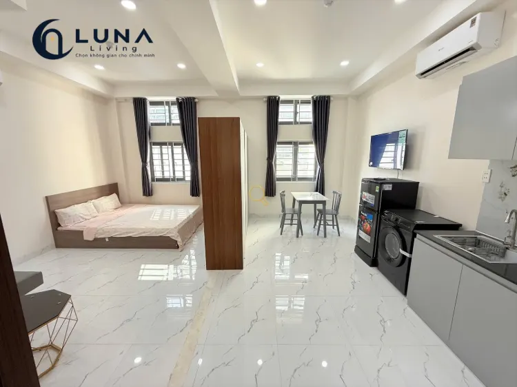 CĂN HỘ DỊCH VỤ FULL NỘI THẤT MÁY GIẶT RIÊNG CÓ CỬA SỔ