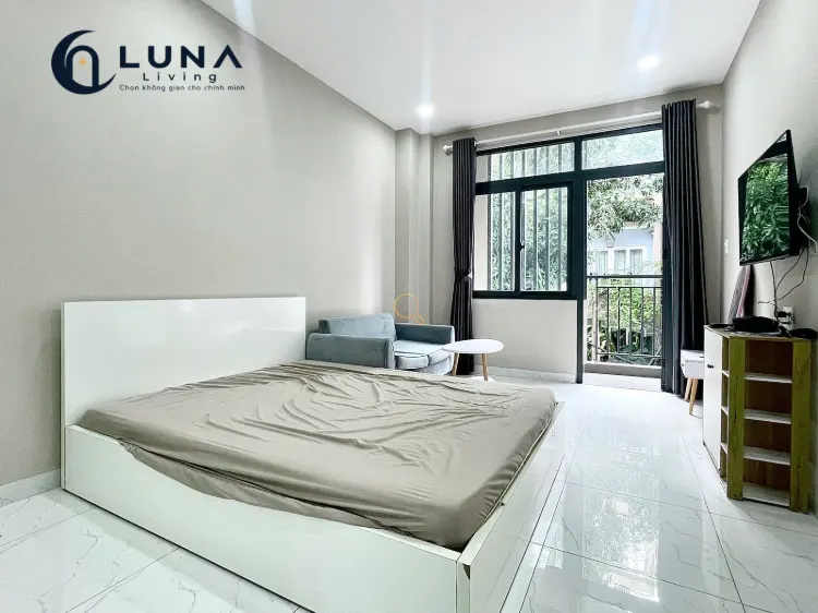 CĂN HỘ DỊCH VỤ FULL NỘI THẤT MÁY GIẶT RIÊNG CÓ BAN CÔNG