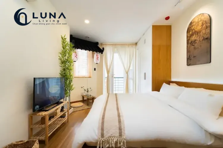 CĂN HỘ DỊCH VỤ FULL NỘI THẤT MÁY GIẶT RIÊNG CÓ BAN CÔNG