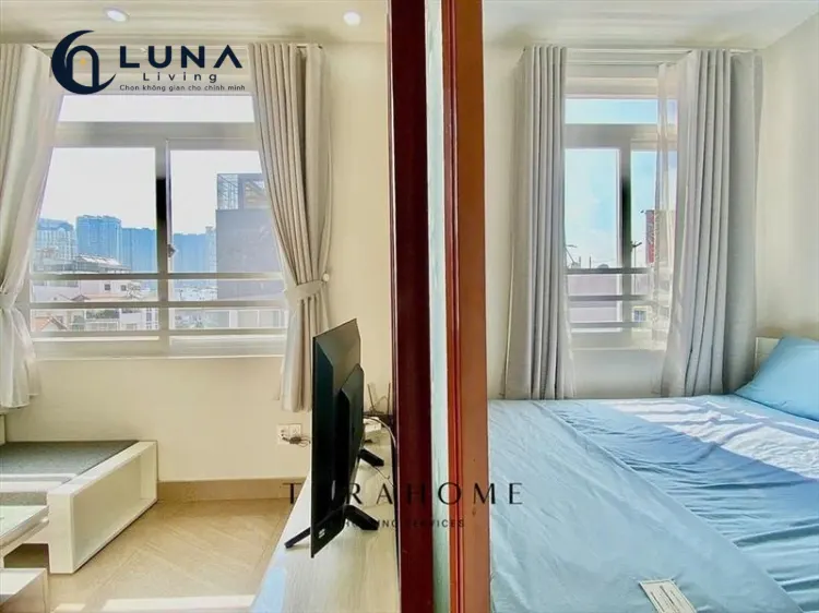 CĂN HỘ DỊCH VỤ FULL NỘI THẤT MÁY GIẶT RIÊNG CÓ BAN CÔNG