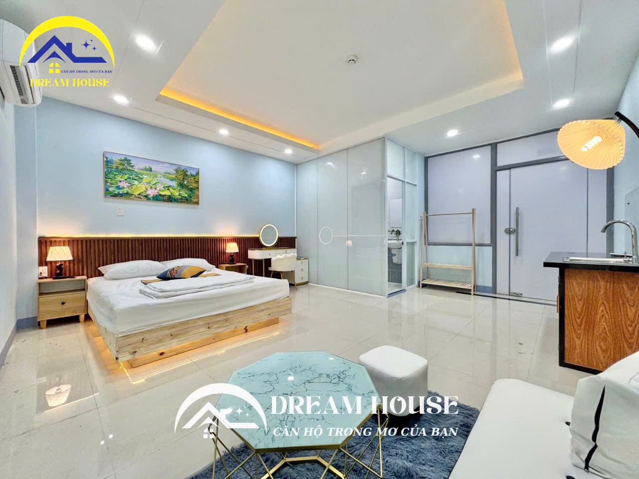 STUDIO FULL NỘI THẤT SIÊU RỘNG CỬA SỔ TO 