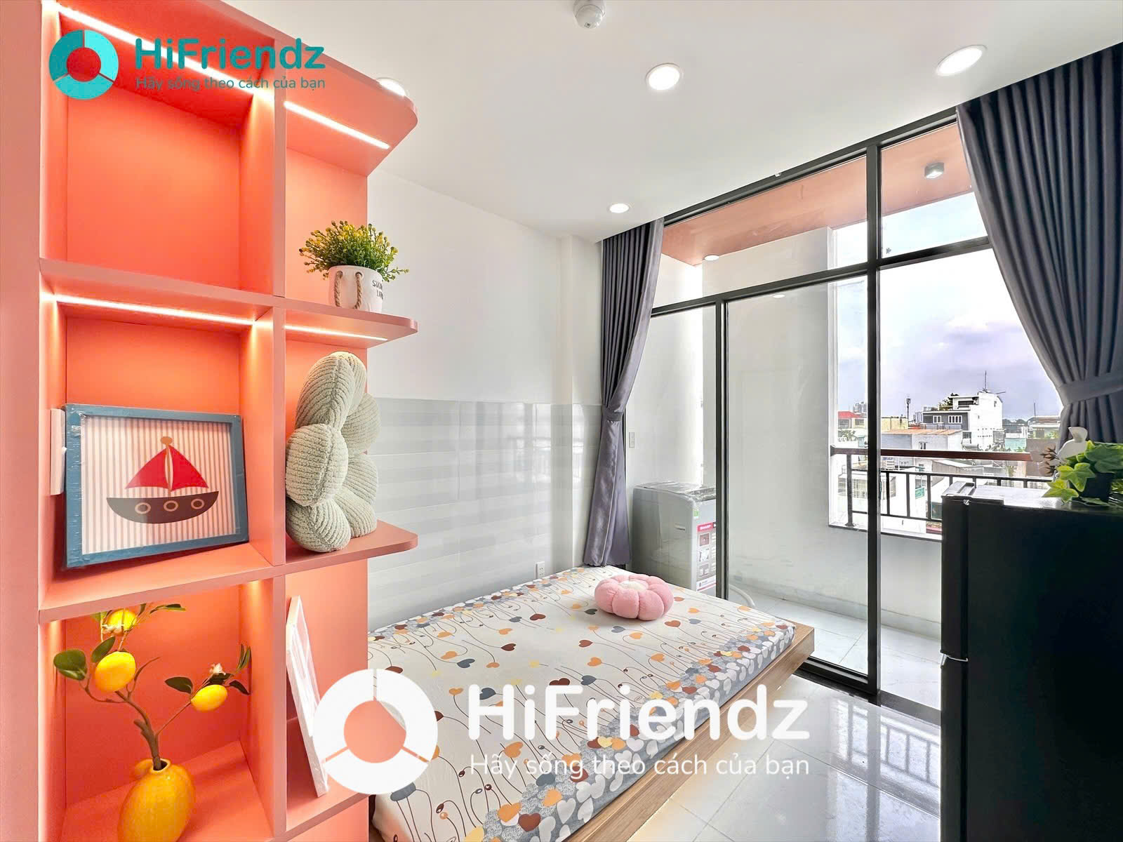 STUDIO FULL NỘI THẤT CÓ BAN CÔNG GẦN VHU và HIU